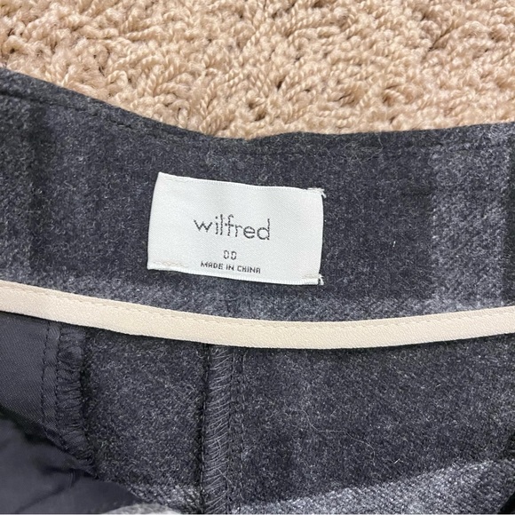 Aritzia Wilfred Chambéry Check Pant in Charcoal/Black - Size 00 - Picture 4 of 14